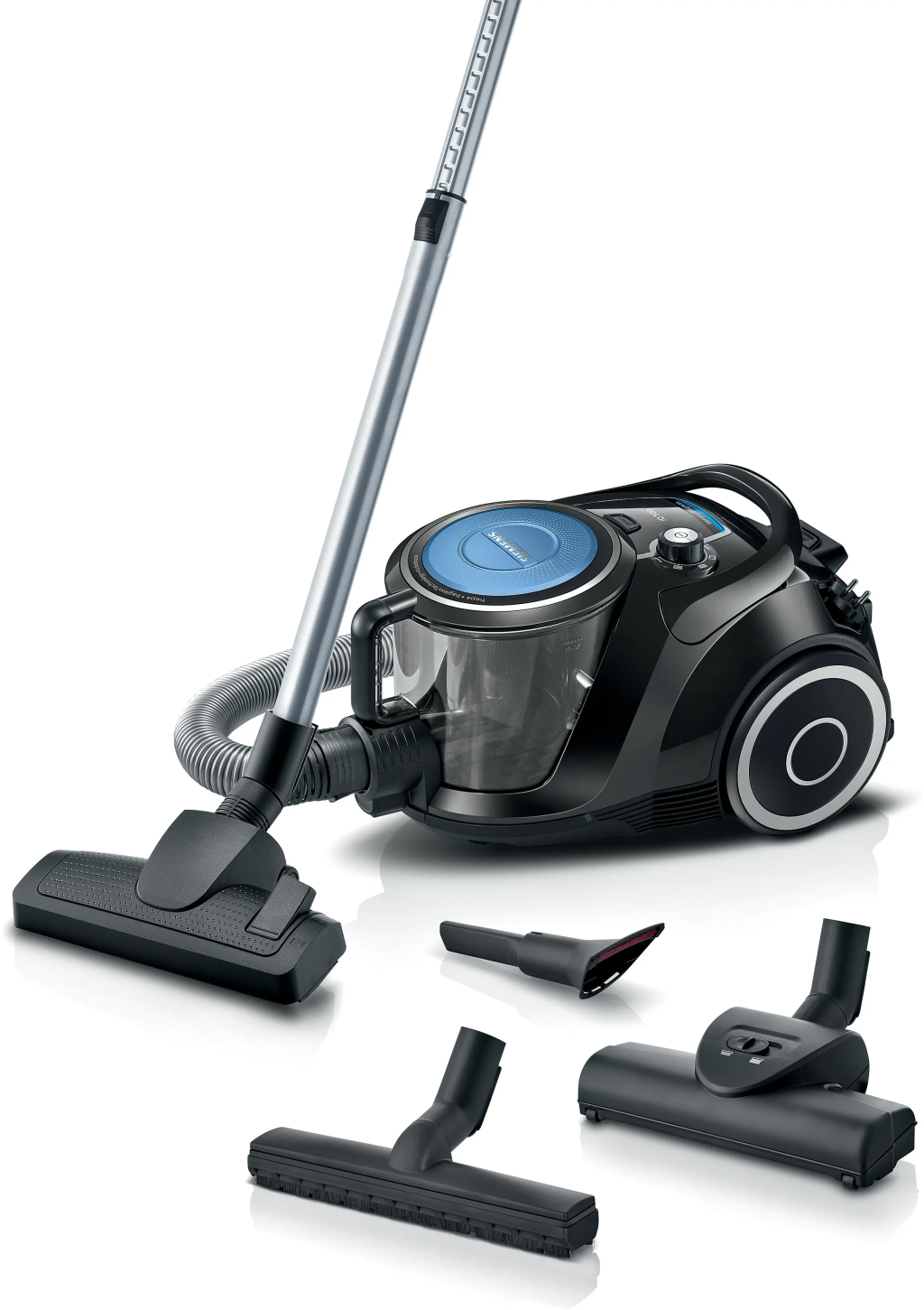 iQ500 Toz torbasız Süpürge Siyah