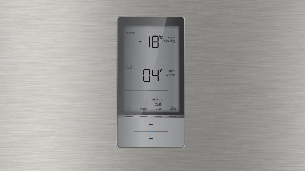 iQ500 Üstten Donduruculu Buzdolabı 186 x 75 cm Kolay temizlenebilir Inox, Total noFrost