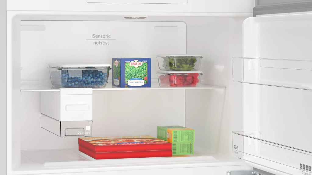 iQ500 Üstten Donduruculu Buzdolabı 186 x 86 cm Kolay temizlenebilir Inox, Total noFrost