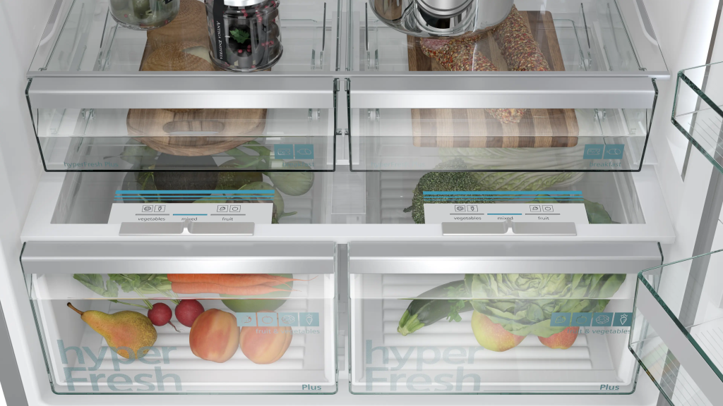 iQ700 Alttan Donduruculu Buzdolabı 186 x 86 cm Kolay temizlenebilir Inox, Total noFrost