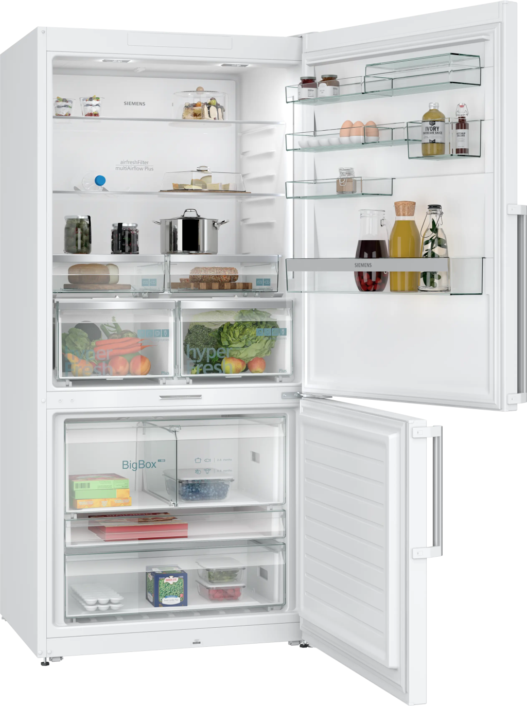 iQ700 Alttan Donduruculu Buzdolabı 186 x 86 cm Beyaz, Total noFrost