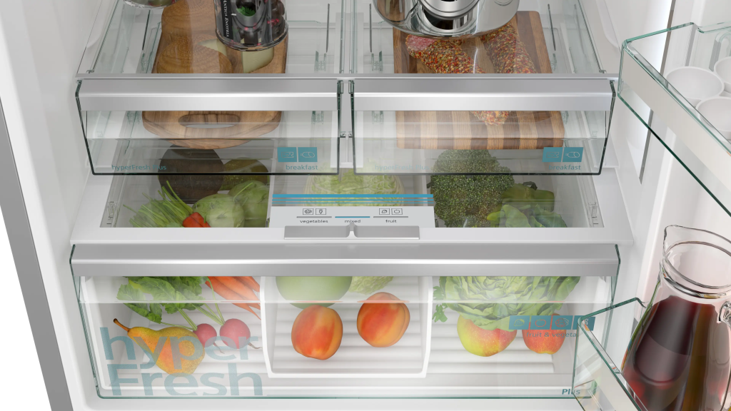 iQ700 Alttan Donduruculu Buzdolabı 186 x 75 cm Kolay temizlenebilir Inox, Total noFrost