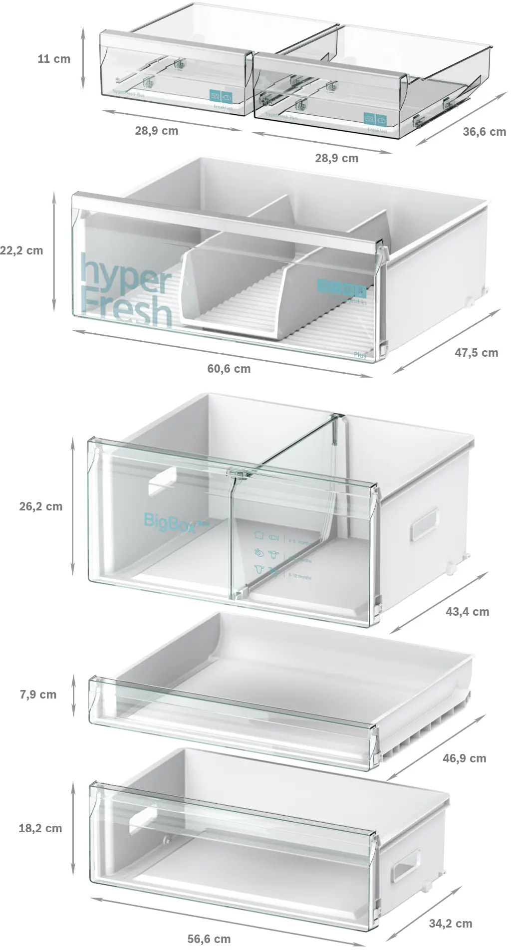 iQ700 Alttan Donduruculu Buzdolabı 186 x 75 cm Kolay temizlenebilir Inox, Total noFrost