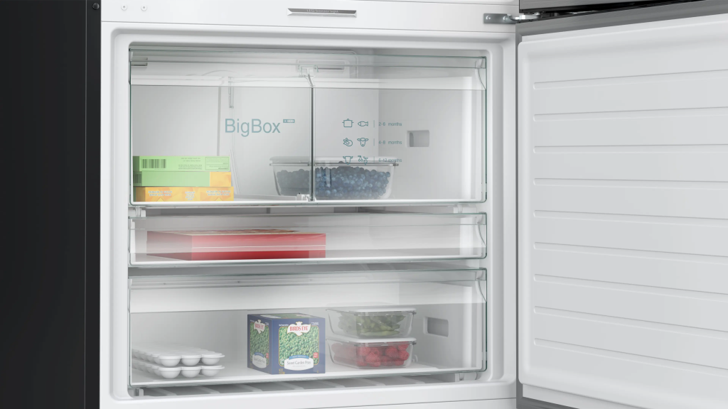 iQ700 Alttan Donduruculu Buzdolabı 186 x 86 cm BlackSteel, Total noFrost