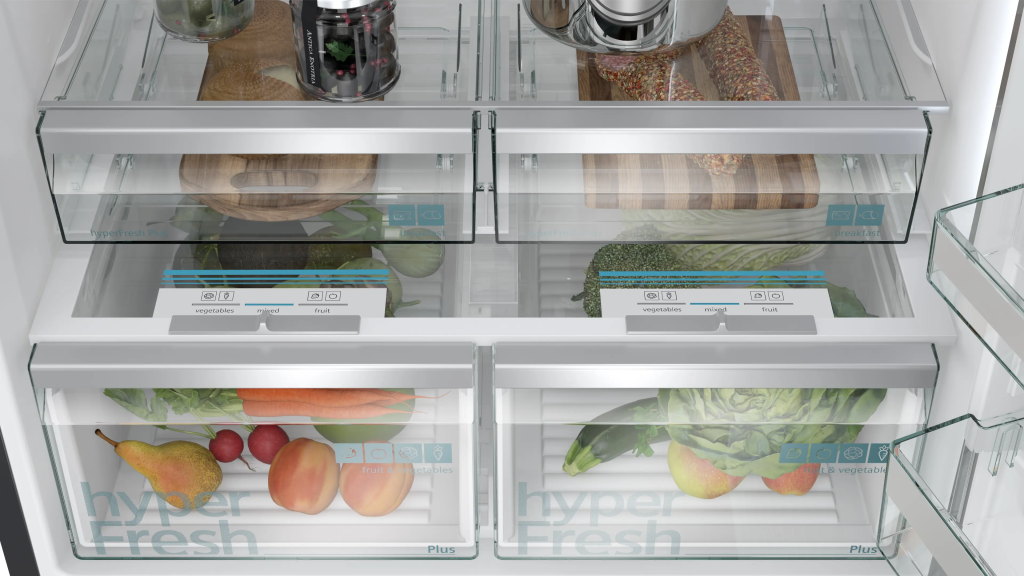 iQ700 Alttan Donduruculu Buzdolabı 186 x 86 cm BlackSteel, Total noFrost