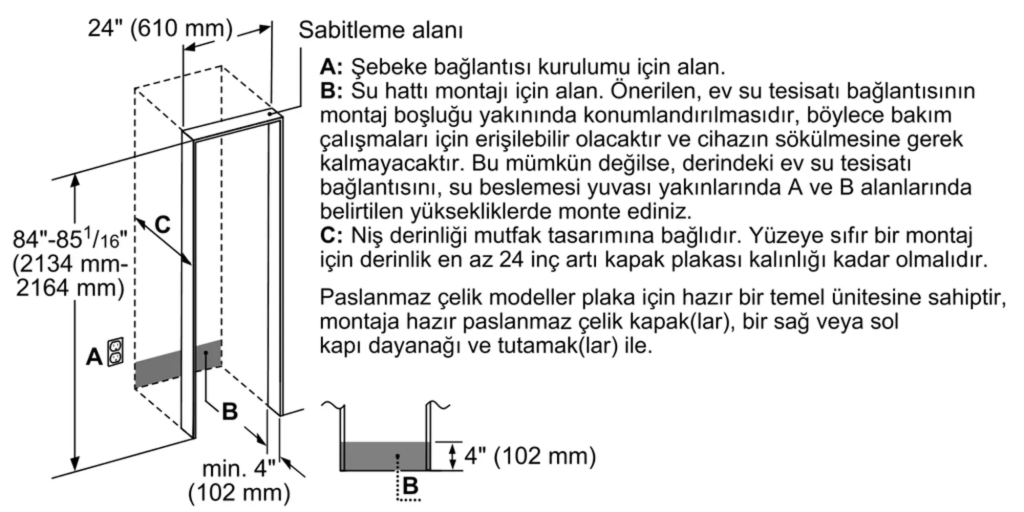 iQ700 Ankastre Derin Dondurucu 212.5 x 60.3 cm Düz Menteşe