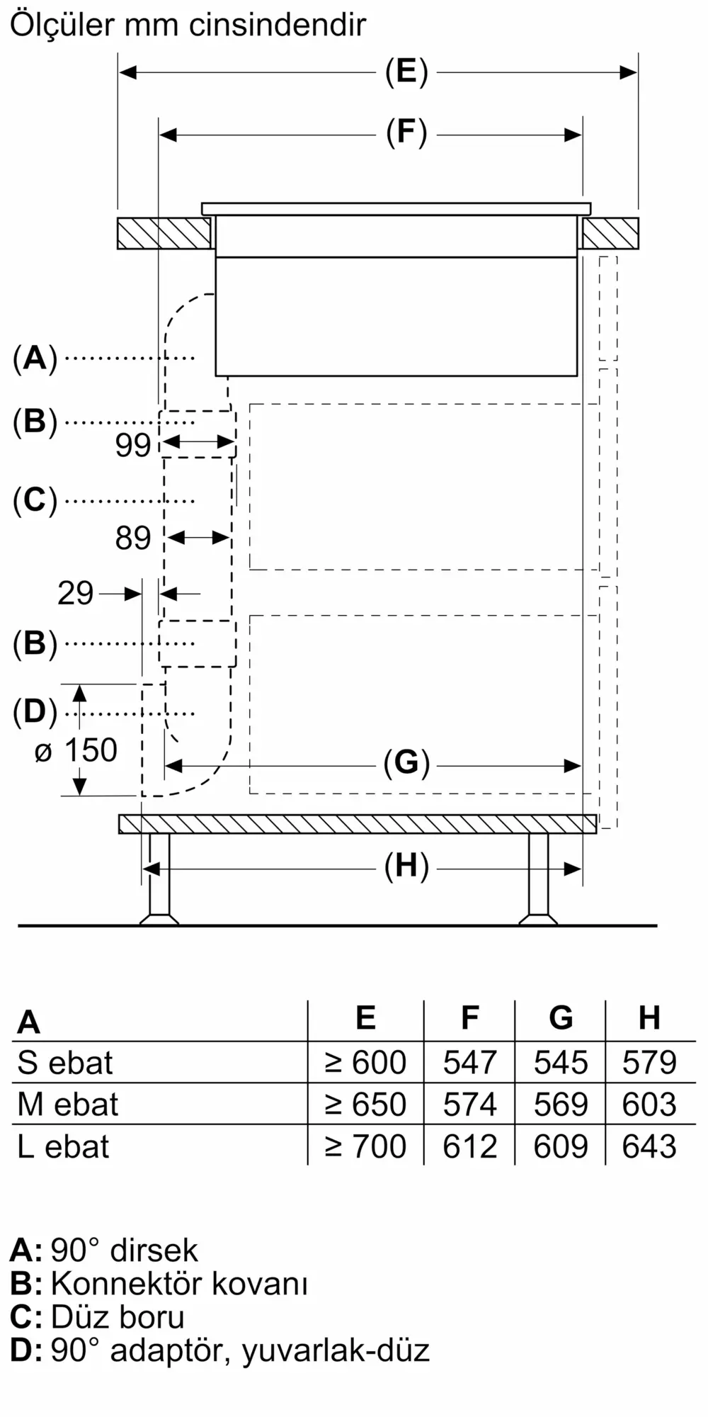 iQ700 Davlumbaz Entegreli İndüksiyon Ocak,, 80 cm Çerçeveli Montaj
