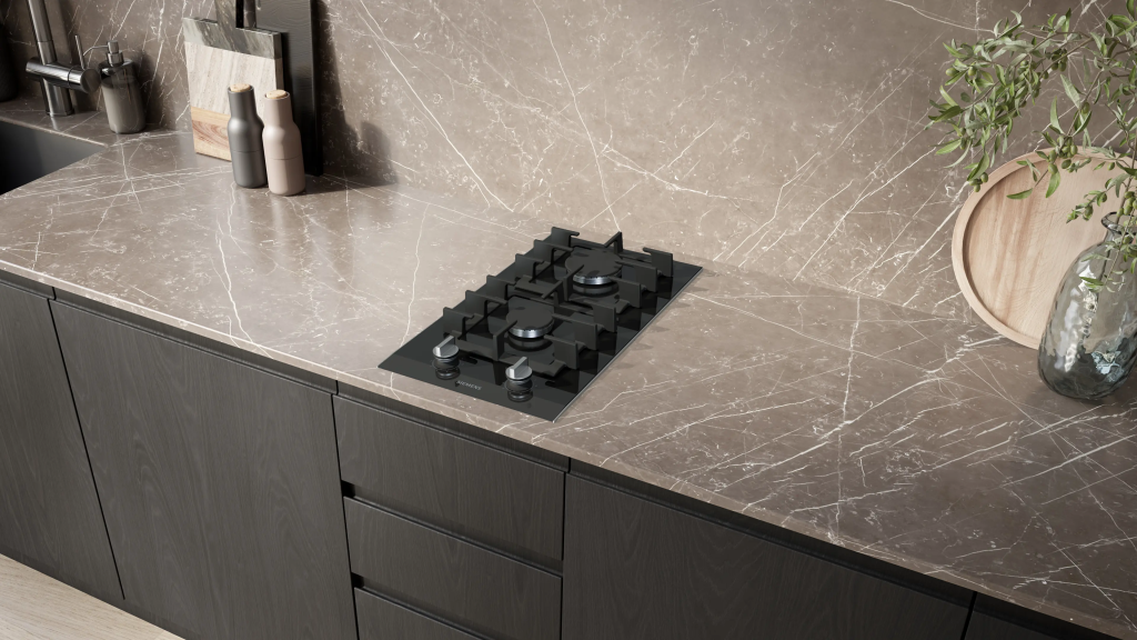 iQ700 Gazlı Domino Ocak 30 cm Seramik, Siyah