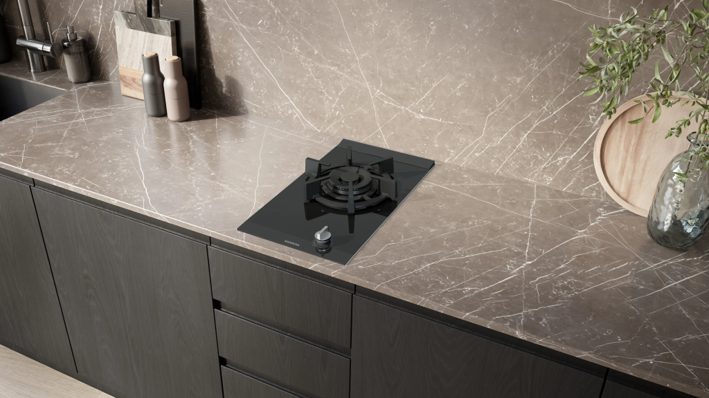 iQ700 Gazlı Domino Ocak 30 cm Seramik, Siyah