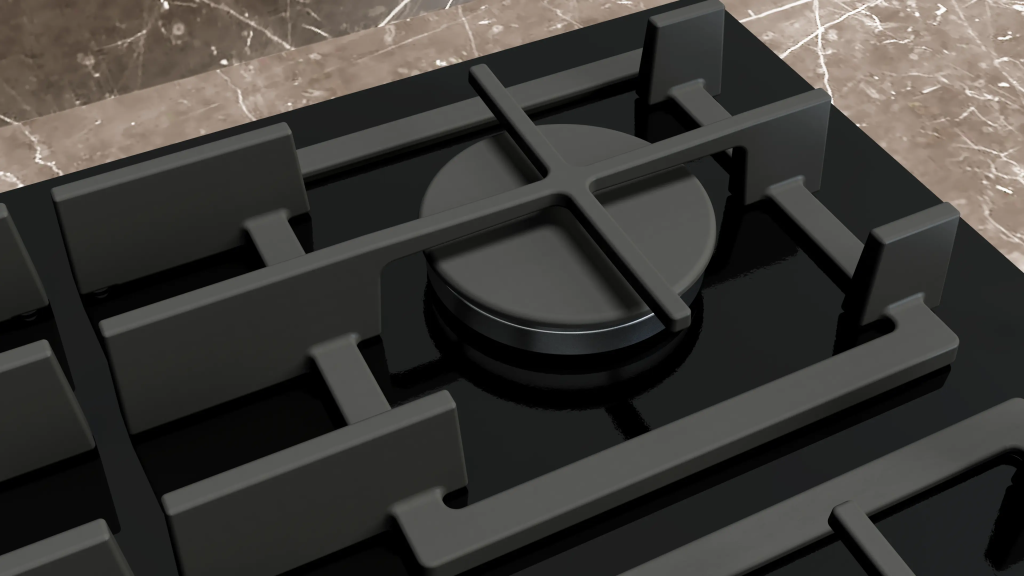 iQ700 Gazlı Ocak 90 cm Sert cam, Siyah