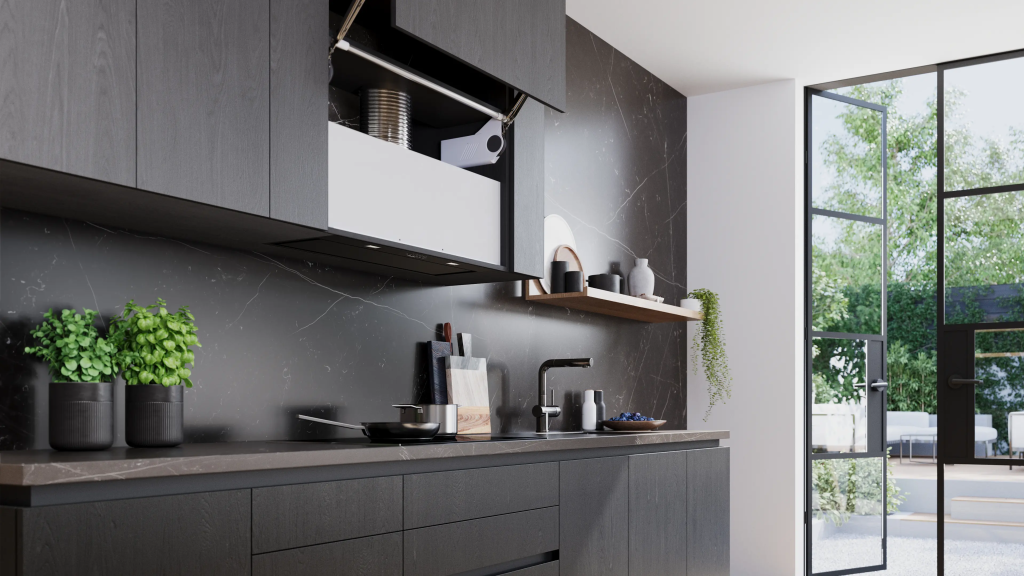 iQ700 Gömme Aspiratör 86 cm Siyah