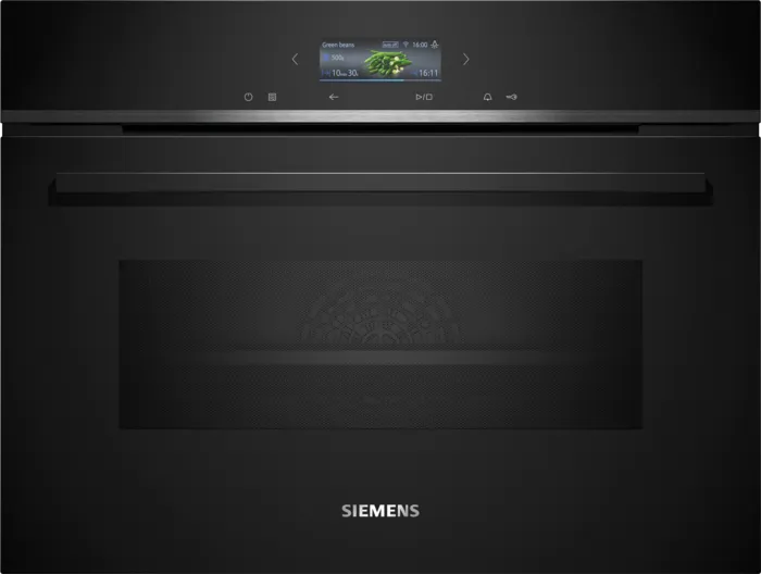 iQ700 Mikrodalga Fonksiyonlu Kompakt Ankastre Fırın 60 x 45 cm Siyah