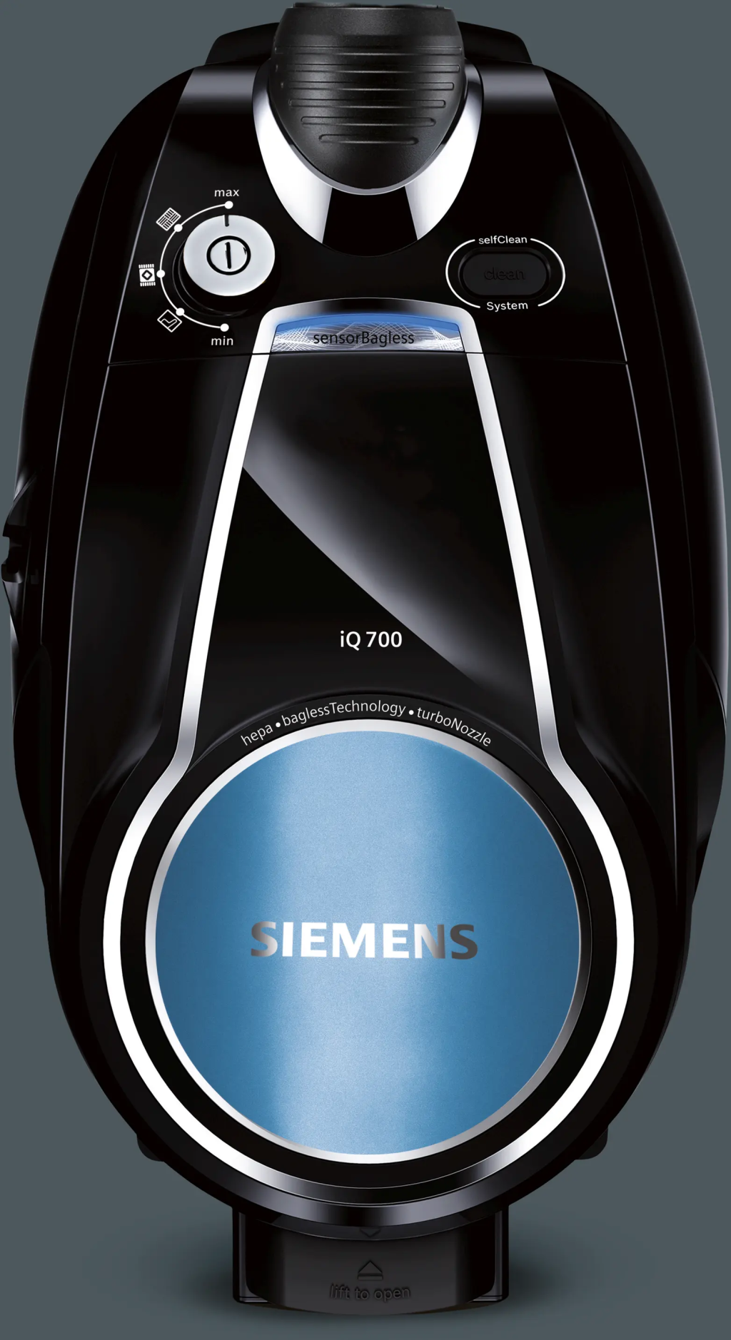 iQ700 Toz torbasız Süpürge Siyah