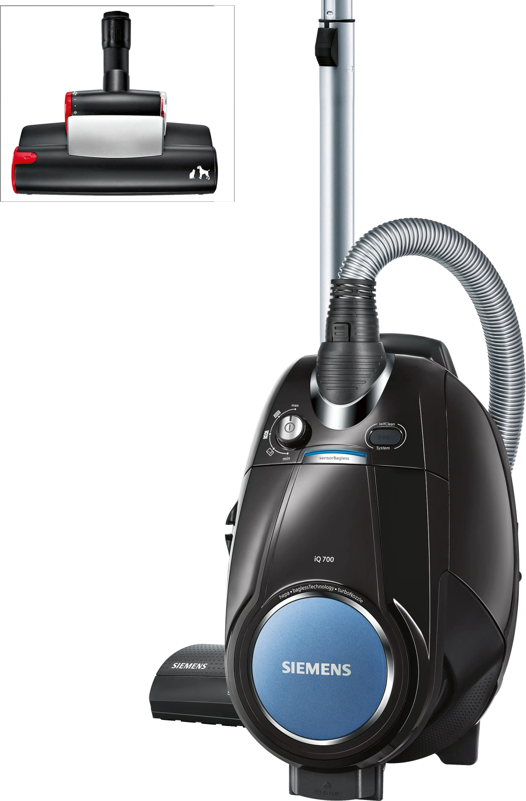 iQ700 Toz torbasız Süpürge Siyah