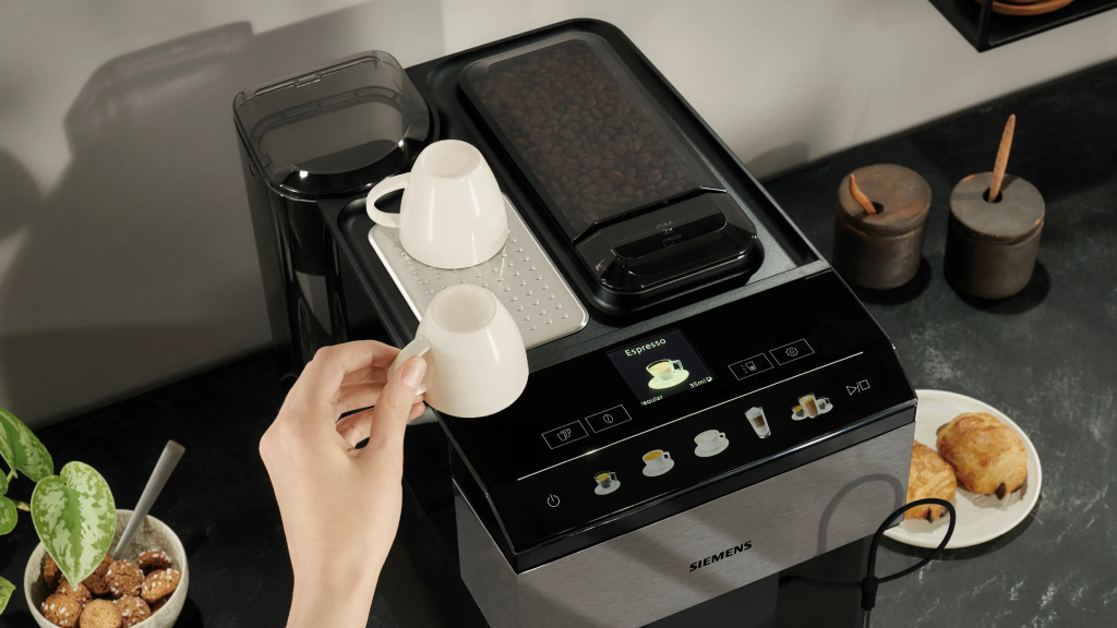 Tam Otomatik Kahve Makinesi EQ500 classic Paslanmaz çelik, Siyah