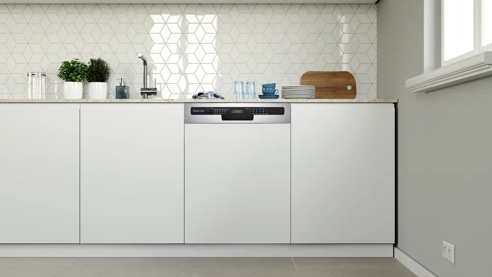 Yarı Ankastre Bulaşık Makinesi BMA4451E3 60 cm Çelik