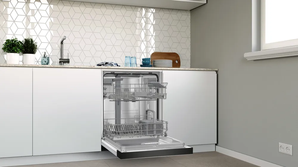 Yarı Ankastre Bulaşık Makinesi BMA4451E3 60 cm Çelik